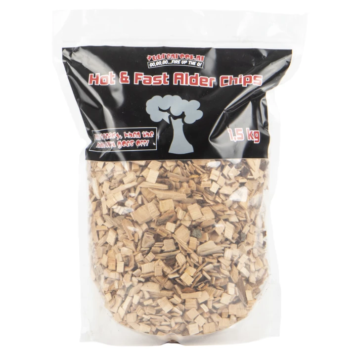 Vuur&Rook Hot&Fast Alder Chips 1,5 Kg