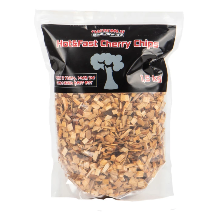 Vuur&Rook Hot&Fast Kersen Chips 1,5 Kg