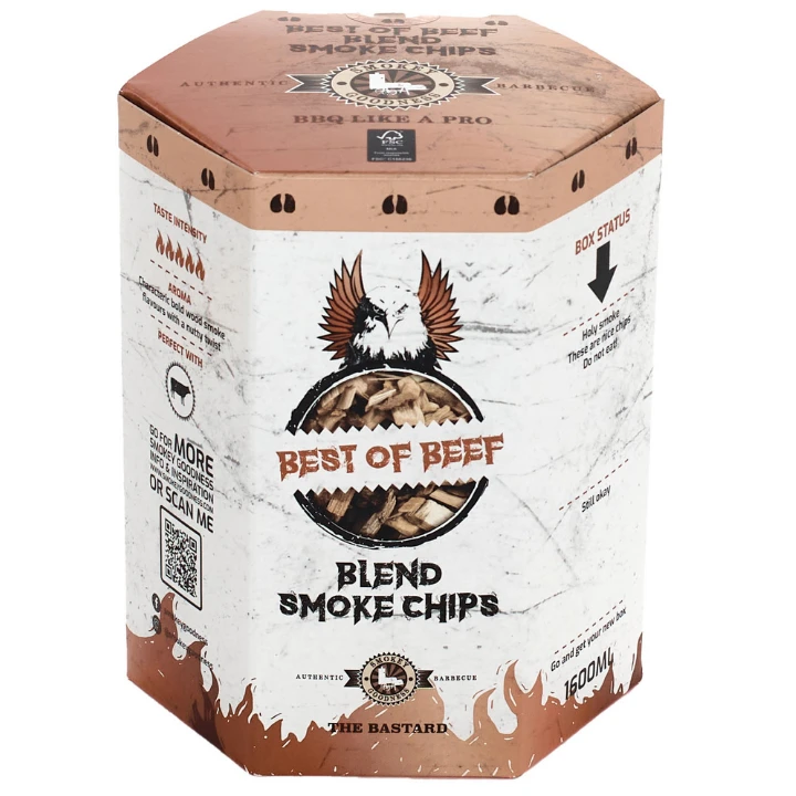 Smokey Goodness Best Of Beef Smoke Chips Blend Hickory, Oak & Olive 1600 Ml