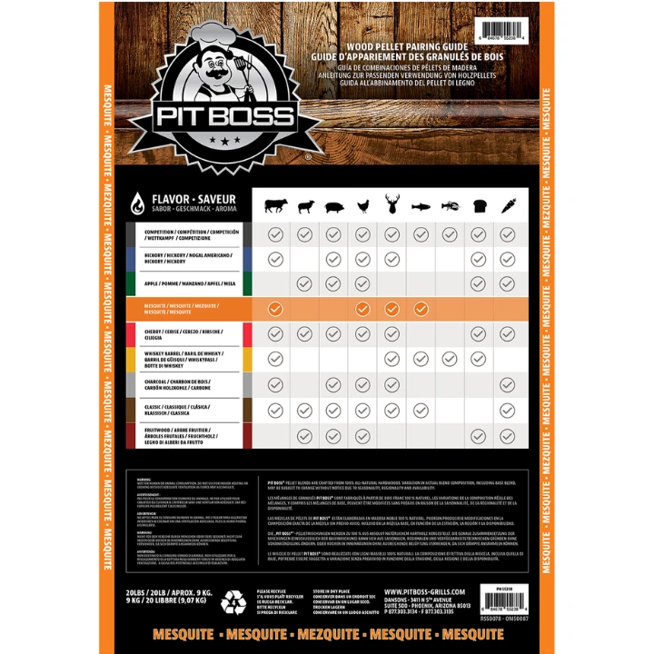 Pit Boss Mesquite Blend Pellets 9 Kg - Afbeelding 2