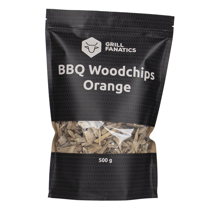 Grill Fanatics BBQ Wood Chips Orange 500 Gram