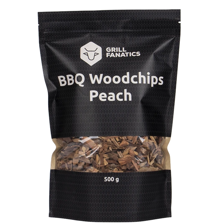 Grill Fanatics BBQ Wood Chips Peach 500 Gram