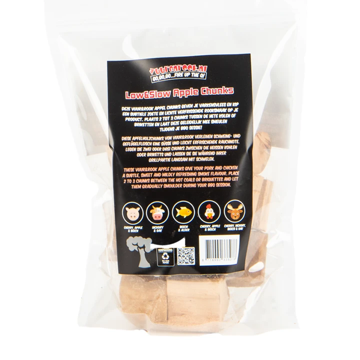 Vuur&Rook Low&Slow Appel Chunks 1,5 Kg - Afbeelding 2