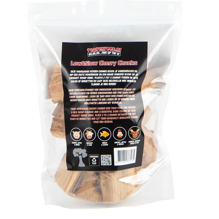 Vuur&Rook Low&Slow Kersen Chunks 1,5 Kg - Afbeelding 2