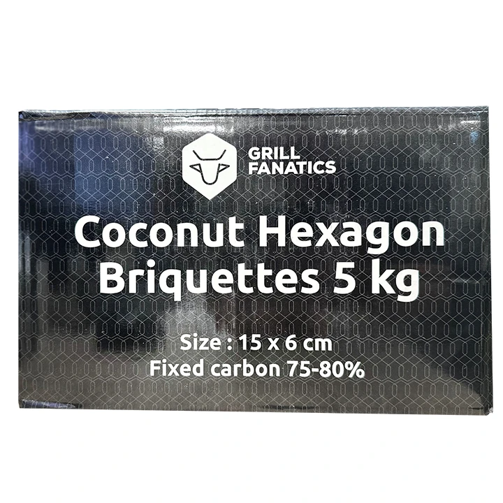Grill Fanatics Coconut Hexagon Briketten Tubes 5 Kg