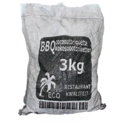 Hot Coconut Briketten Pillow Shape 3 Kg