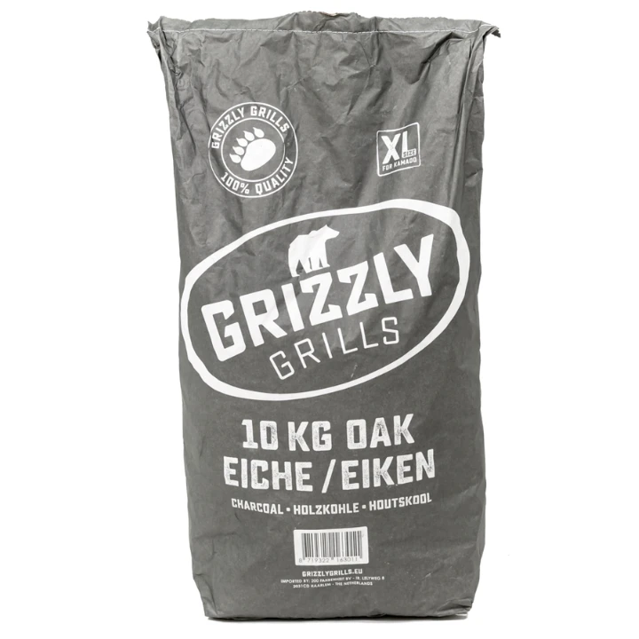 Grizzly Grills Eiken Houtskool 10 Kg 1 Grizzly Grills Eiken Houtskool 10 Kg