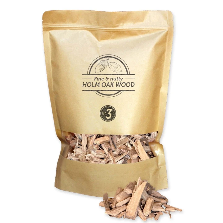 Smokey Olive Wood Steeneik Rookchips 1,7 Liter 1 Smokey Olive Wood Steeneik Rookchips 1,7 Liter