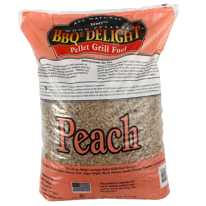 BBQ Delight Perzik Pellets 9 Kg