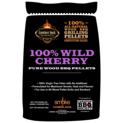 Lumberjack Kersen BBQ Pellets 9 Kg