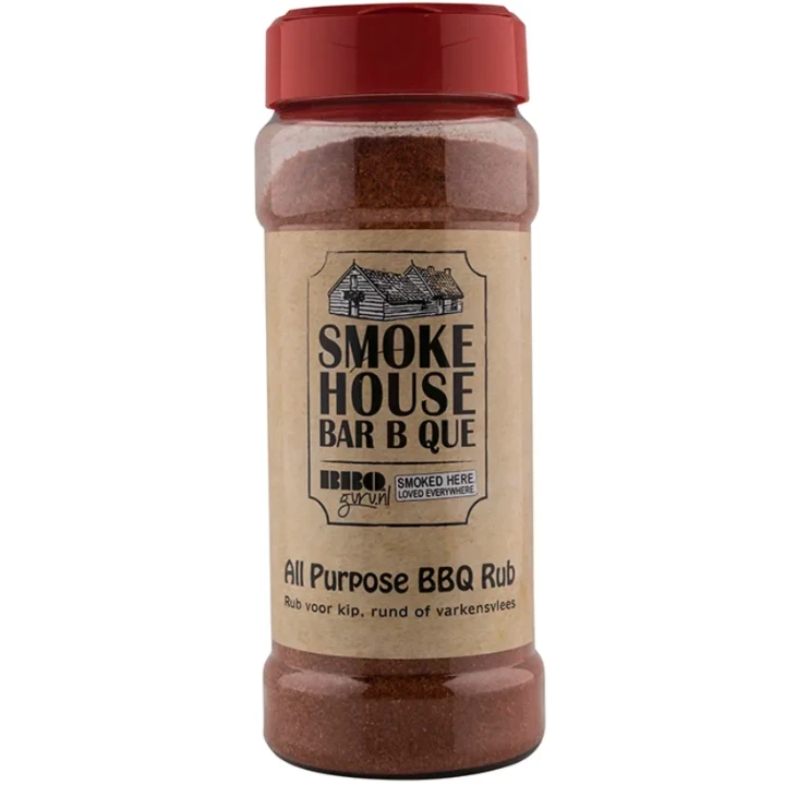 BBQ Guru.NL / Smoke House BBQ All Purpose Award Winning BBQ Rub 350 Gram