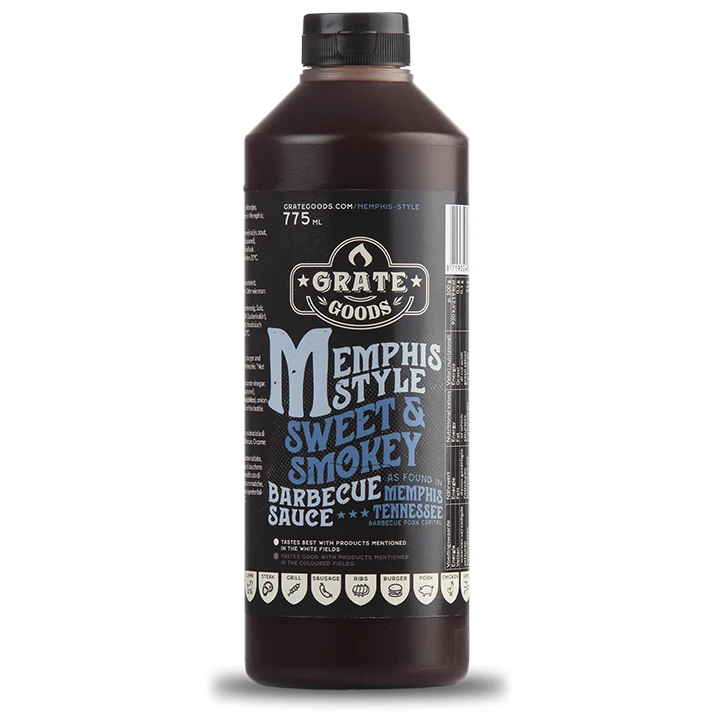 Grate Goods Memphis Sweet & Smokey BBQ Sauce 265 Ml 1 Grate Goods Memphis Sweet & Smokey BBQ Sauce 265 Ml