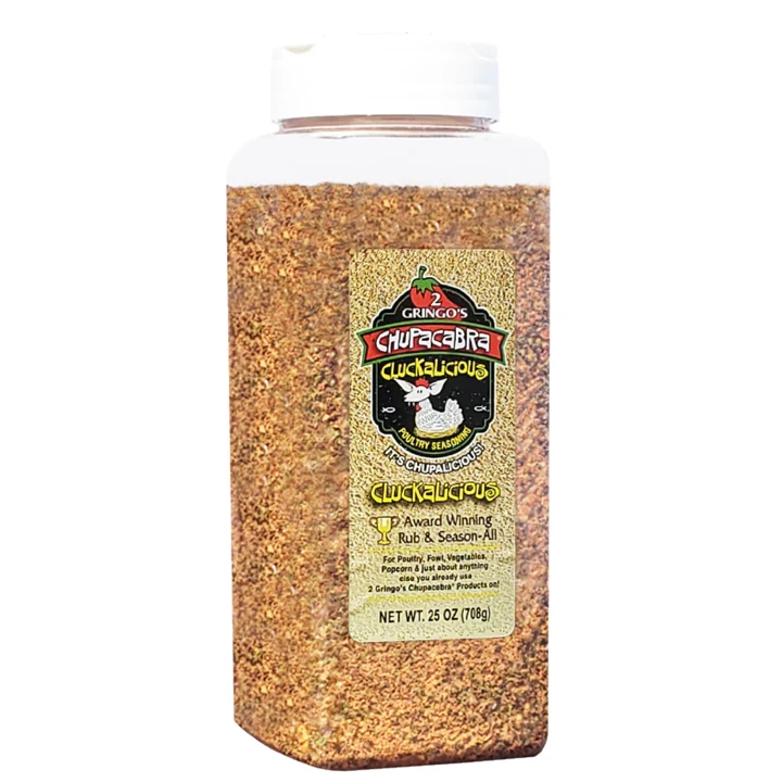 2 Gringos Chupacabra 'Cluckalicious' Chicken Rub 25 Oz