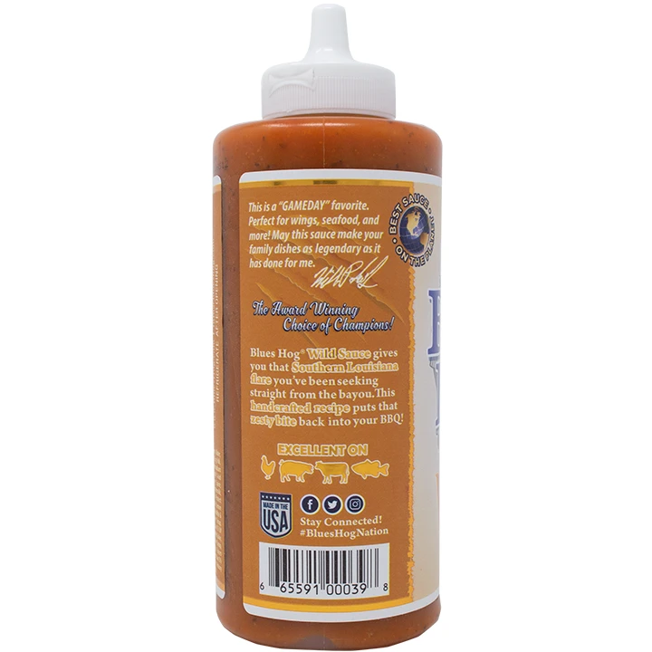 Blues Hog Wild Wing Sauce Squeeze Bottle 24 Oz - Afbeelding 3