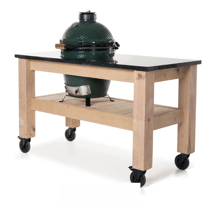 Eiken Tafel Robuust Big Green Egg Medium & Large - Afbeelding 2