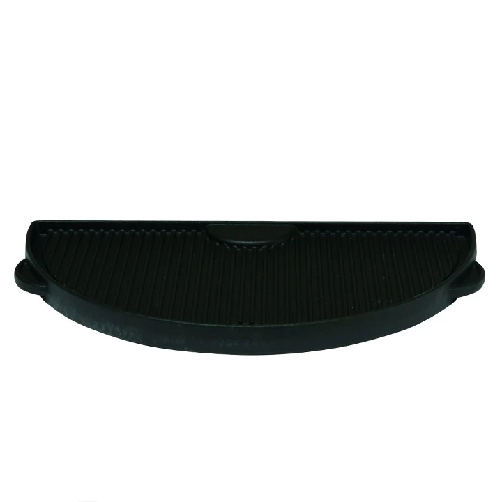 Grill Guru Cast Iron Half Moon Griddle Large