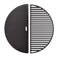 Kamado Joe Big Joe Halfrond Tweezijdige Gietijzeren Grillplaat + Halfrond Gietijzer Rooster Deal
