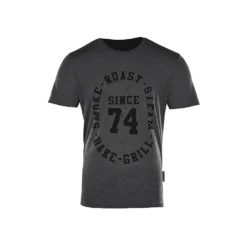 Big Green Egg T-Shirt Since 74' Houtskool Grijs